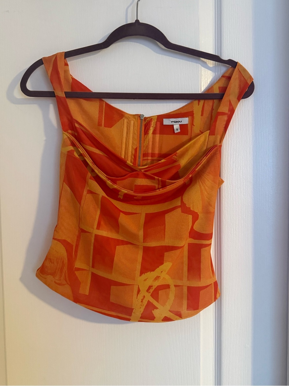 Miaou Imogene Corset in Stone Orange
